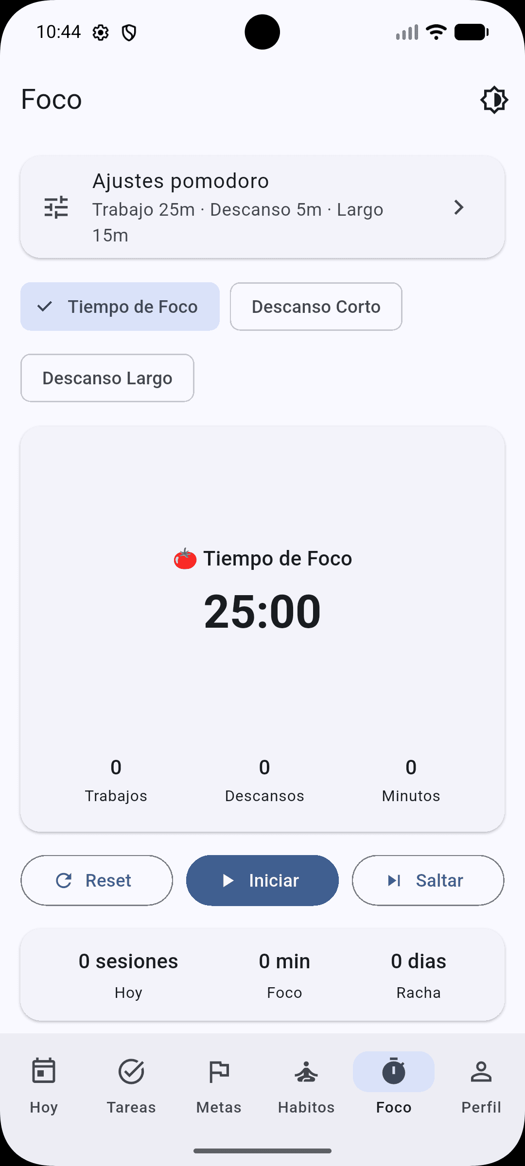 TTC - Time & Task Control screen 9