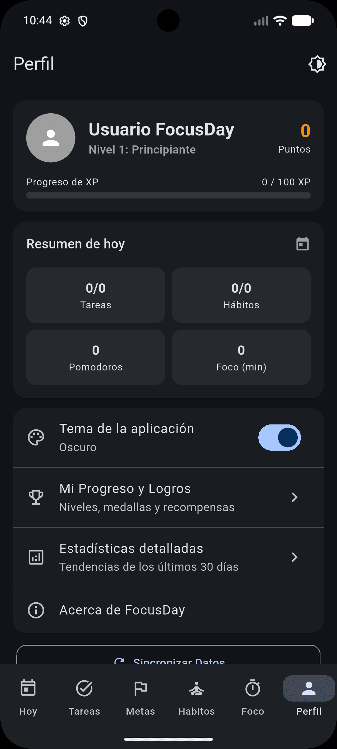 TTC - Time & Task Control screen 10